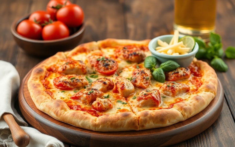 Pizza poulet - Doujecla Food